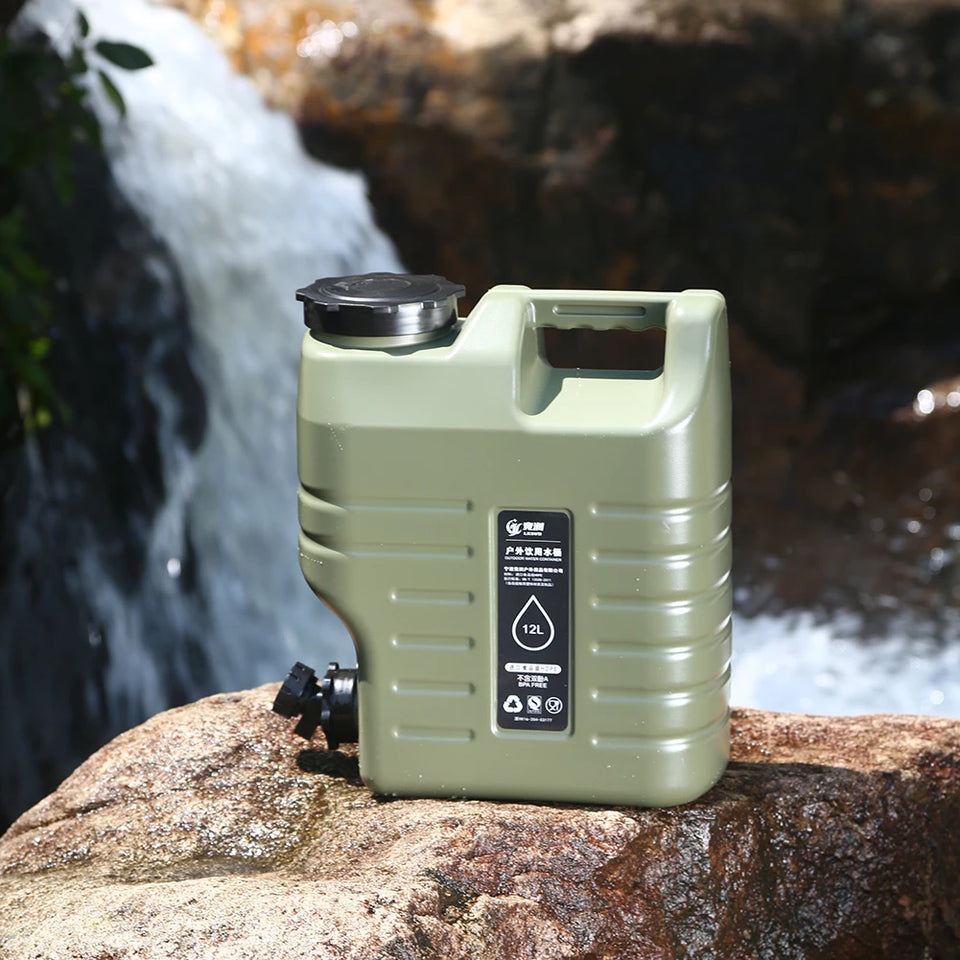 3.2 Gallon (6 Litres) Portable Water Container – BPA-Free Food Grade PE (Army Green)