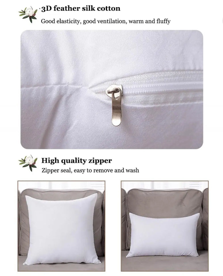 Ultra-Soft Decorative Pillow Inserts – Plush, Anti-Static, Everyday Comfort