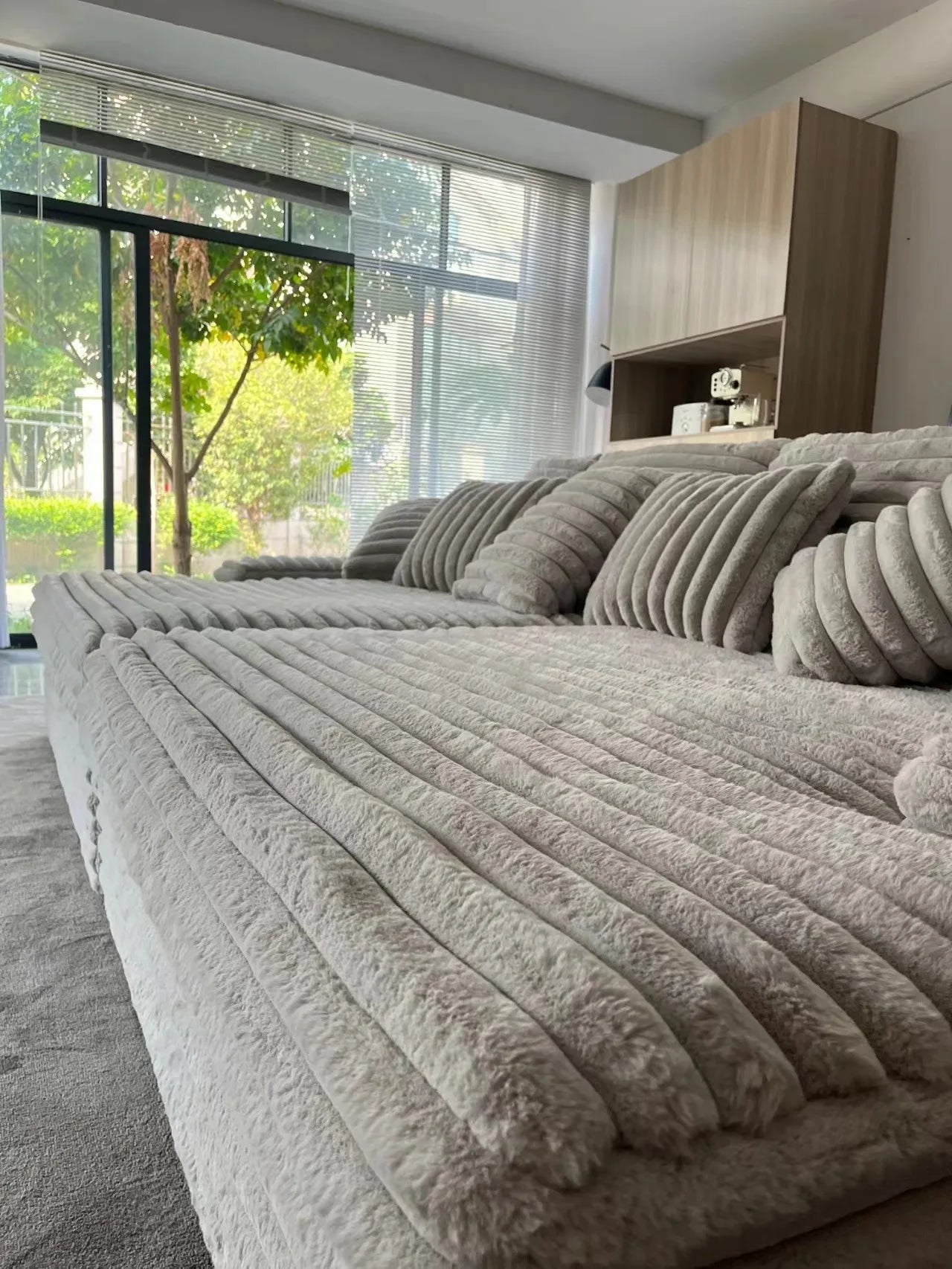 Nordic Cloud Sofa - Plush Velvet Sectional 300cm WHIMSICAL HOME OF CREATIONS