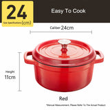 Enamel Cast Iron Stew Pot – Triple Water-Locking Design