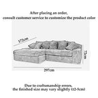 Nordic Cloud Sofa - Plush Velvet Sectional 300cm WHIMSICAL HOME OF CREATIONS