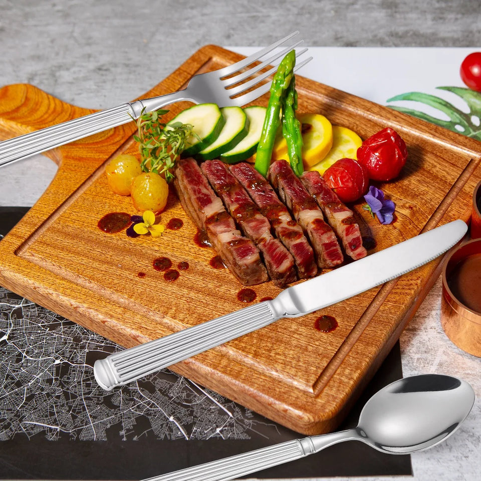Elegant stainless steel/ Classical Gold Dinnerware Set