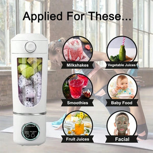 New Portable wireless Juice Maker Blender for Shakes Smoothies 700ML Multiple Colors 12-Blades Fast Mixing 2 In 1 Blender Bottle Juicer