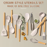 33 PCS Silicone Cookware Set Kitchen Cooking Tools high-quality
