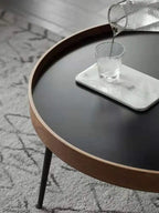 Hout Ronde Koffietafel Stel - Moderne Nestafels