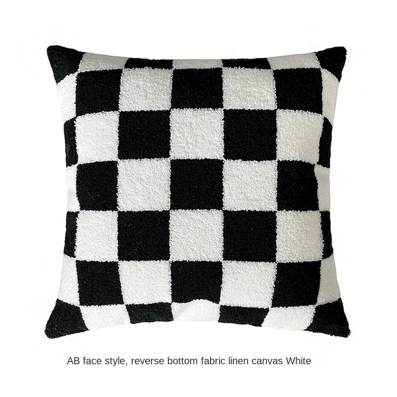 Luxury Velvet Woven Geometric Pillow Covers – Modern Contemporary Scandinavian-Inspired Design WHIMSICAL HOME OF CREATIONS