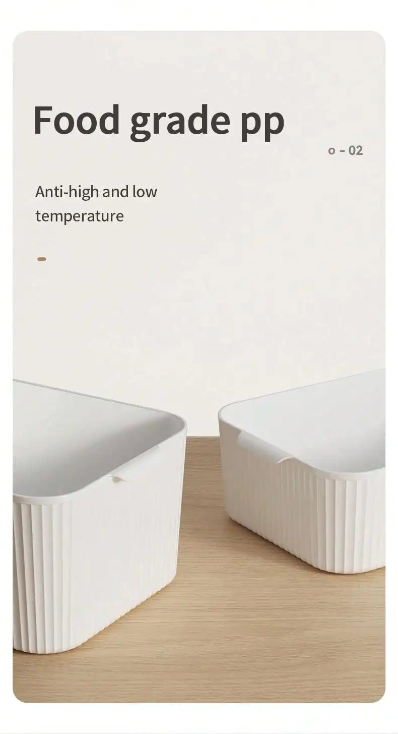 Multifunctional Food-Grade Storage Baskets – Smart, Stackable & Fridge-Safe