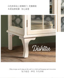 French Distressed Glass Cabinet – A Fusion of Charm & Sophistication