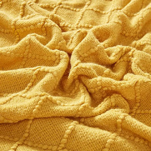 Bohemian/ Country Knitted Weave Blanket Throw –in various colors and sizes