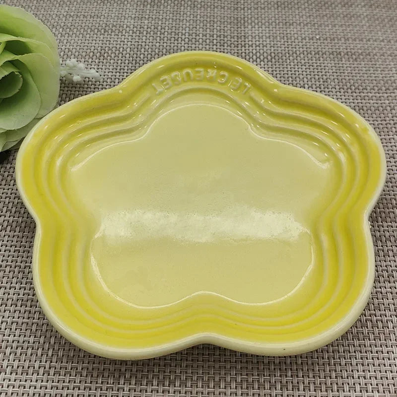 High-Gloss, high-quality Ceramic Blossom Dish – 14 cm in assorted vibrant colours