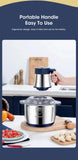 6-Blade Electric Food Processor & Meat Grinder – 5-in-1 High-Power Stainless Steel