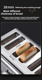 2250W High-Power 6-Slot Commercial Toaster – Quick 60-Second Toast, Stainless Steel