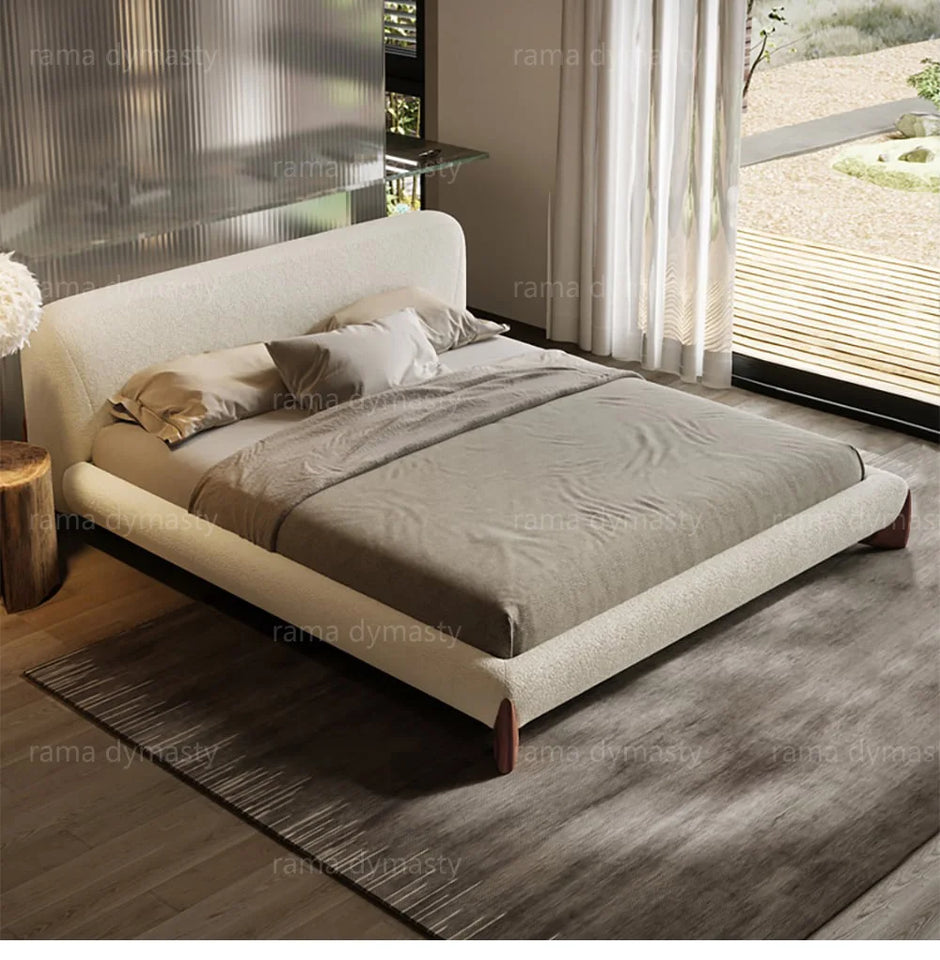 Luxurious Upholstered Bed with Retro Moroccan Charm king and Queen size