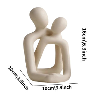 Heartwarming Couple Loving Resin Statue