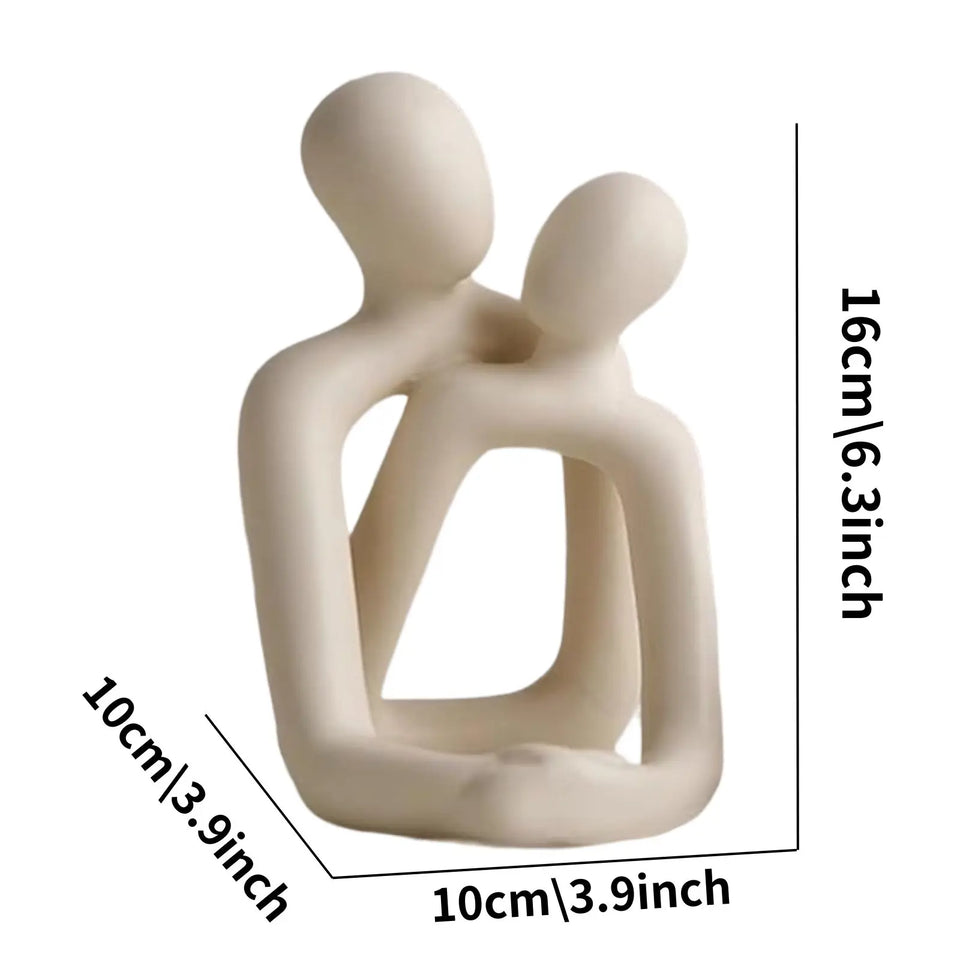 Heartwarming Couple Loving Resin Statue