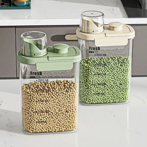 Ocean Green & Cream Double-Sealed Storage Containers – Aesthetic & Durable