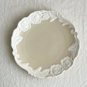 Vintage-Inspired Rose Tea & Coffee Cup Set with Saucer and Cake plate