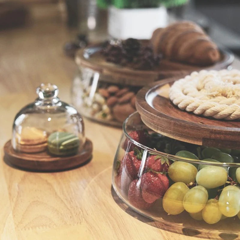 Creative Glass Round Food Storage Containers – Stackable & Unique Design