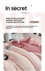 Luxury 100% Pure Linen-Cotton Twill Bed Sheet Set with Duvet Cover & Pillowcases – Soft, Durable, Breathable WHIMSICAL HOME OF CREATIONS