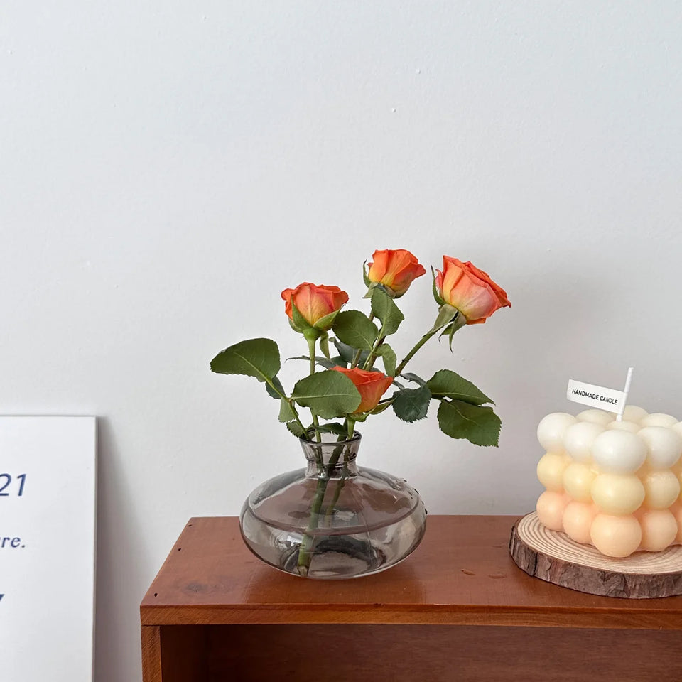 Modern Retro 3-Piece Mini Vase Set – Stunning Tabletop Decoration