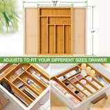 Adjustable Bamboo Cutlery Drawer Organiser – Smart & Stylish Storage