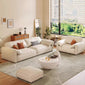 Crafted in genuine Nappa calf leather with a sleek ivory White finish for timeless elegance, a recliner that blends luxury materials with modern comfort