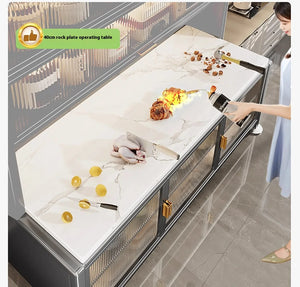 Luxury Rock Slab Kitchen Buffet & Sideboard Display