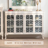 French Distressed Glass Cabinet – A Fusion of Charm & Sophistication