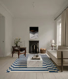 French Retro Art Deco Minimalist Plush Area Rug