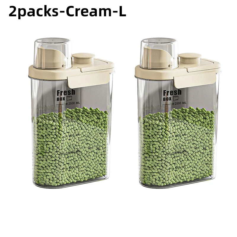 Ocean Green & Cream Double-Sealed Storage Containers – Aesthetic & Durable