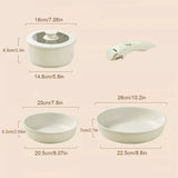 Premium Non-Toxic Porcelain coated Cookware Set — 6 Pieces