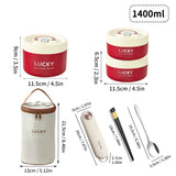 Portable Thermal 304 Stainless Steel Food Containers – Stackable & long term Insulated Microwave Safe