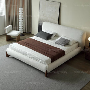 Luxurious Upholstered Bed with Retro Moroccan Charm king and Queen size