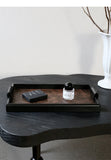 Solid Wood Decorative Serving Tray – Dark & Light Finish