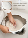 304 Stainless Steel Rice Strainer Bowl for every kitchen task– Practical & Premium Quality