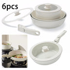 Premium Non-Toxic Porcelain coated Cookware Set — 6 Pieces WHIMSICAL HOME OF CREATIONS
