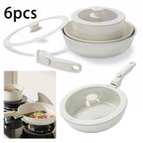 Premium Non-Toxic Porcelain coated Cookware Set — 6 Pieces