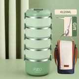 Large Capacity Thermal Insulated Lunch Box – Stackable Bento Container with Hidden Cutlery Microwave Safe