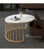 2-Piece Round Coffee Table – Mid-Century Modern Elegance