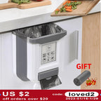 Collapsible Hanging Kitchen Trash Bin – Space-Saving & Versatile Design