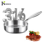 316 Stainless Steel Frying Pan 20 cm – Non-Stick Multi-Layer Cookware for Home & Professional Chefs WHIMSICAL HOME OF CREATIONS