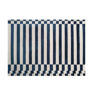 French Retro Art Deco Minimalist Plush Area Rug