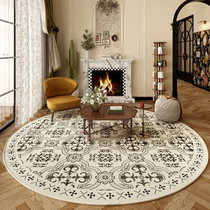 Luxury French Retro Vintage Non-Slip Round Area Rug
Bring Timeless Elegance