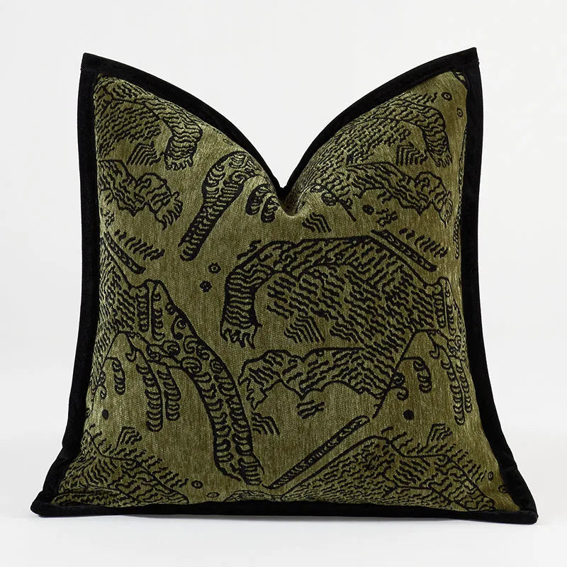 French Vintage Shell Chenille Pillow Covers – Timeless Elegance