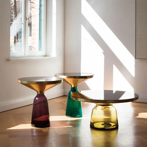 Luxury Clear Tempered Circular Glass Coffee Table
