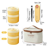 Portable Thermal 304 Stainless Steel Food Containers – Stackable & long term Insulated Microwave Safe