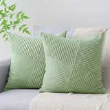 Luxurious Velvet Corduroy Patchwork Pillow Covers – 45x45cm