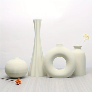 Bohemian Arts 4-Piece Vase Set – Colorful & Creative Home Accent