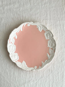 Vintage-Inspired Rose Tea & Coffee Cup Set with Saucer and Cake plate