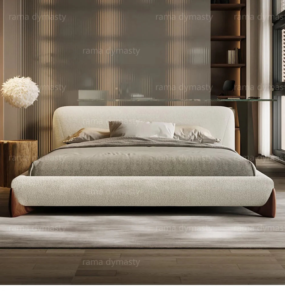 Luxurious Upholstered Bed with Retro Moroccan Charm king and Queen size
